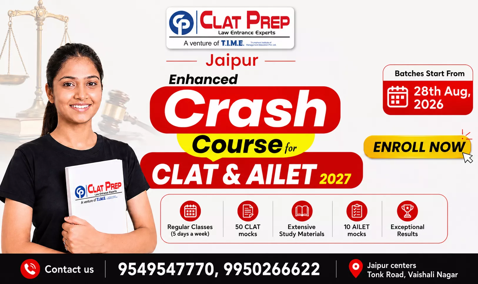 Start your NLU dream with CLAT coaching in Jaipur