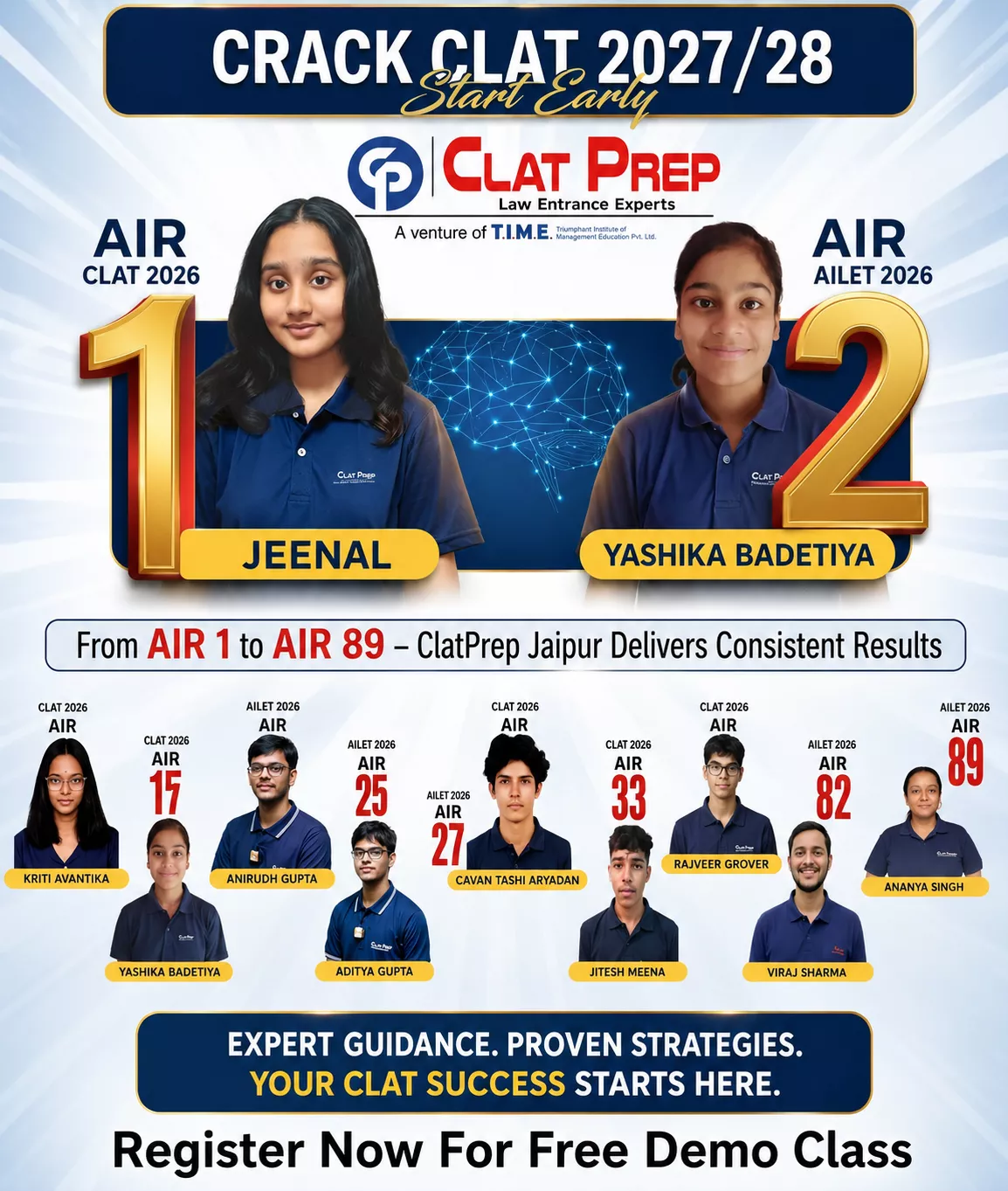 CLAT courses in Jaipur admissions open at ClatPrep Jaipur